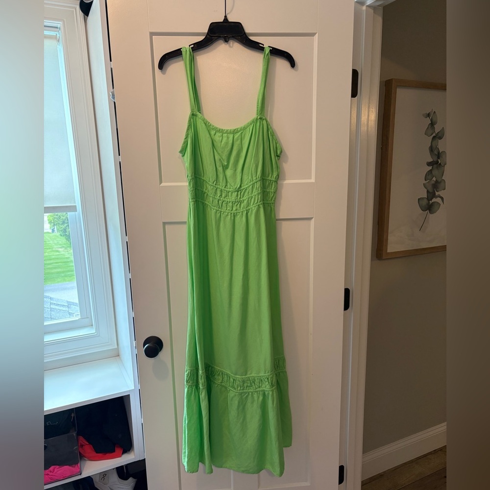 LOFT linen maxi dress